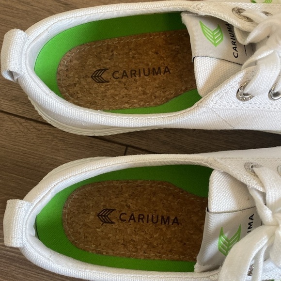 Cariuma OCA Sustainable Low-Top Canvas Sneakers Off-White, Women's Sz 6.5 - Picture 5 of 9